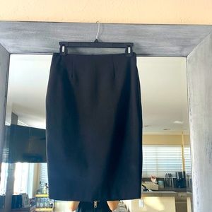 Olivaceous black pencil skirt with back zipper detail size small